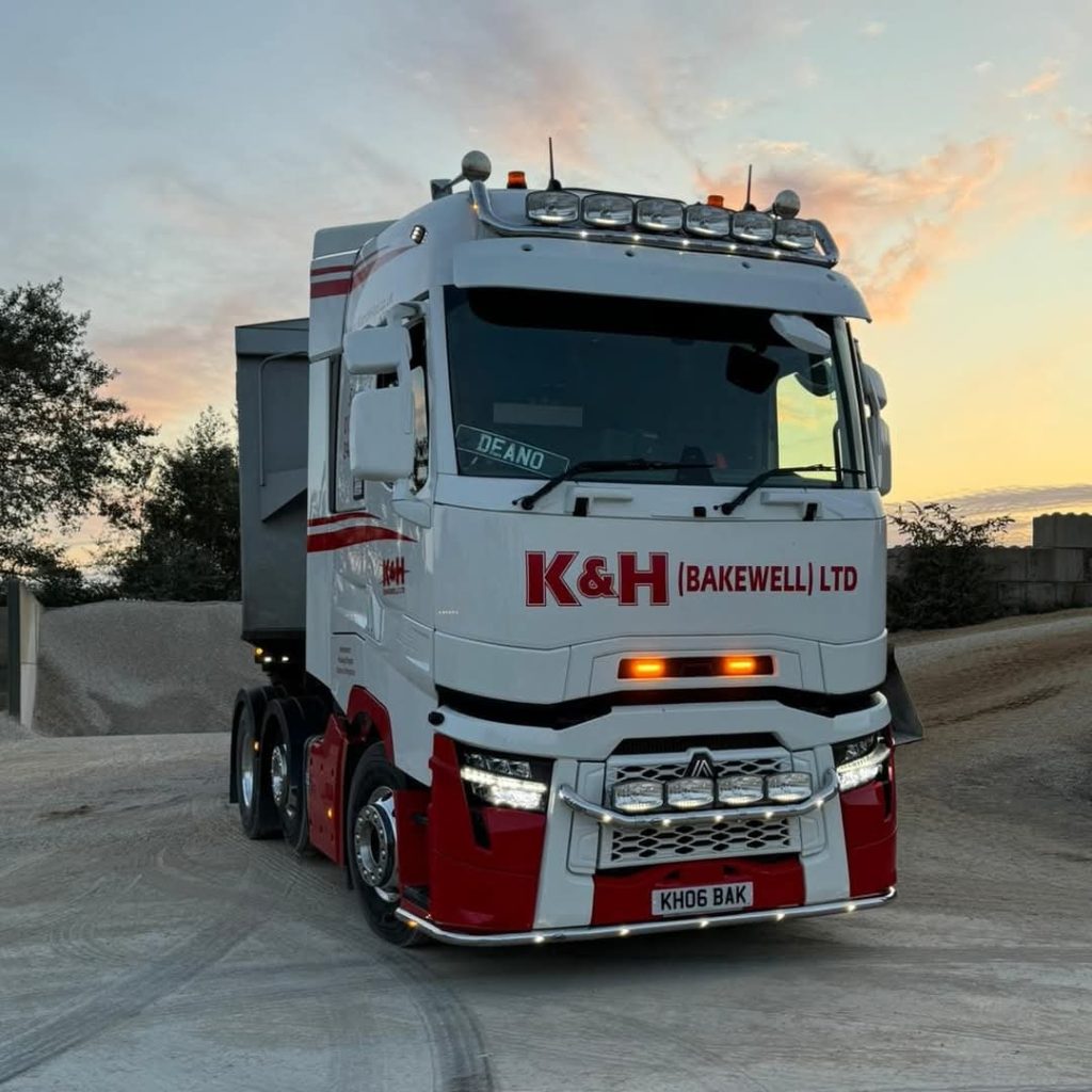 K&H (Bakewell) Limited's Renault truck pulling tipper unit