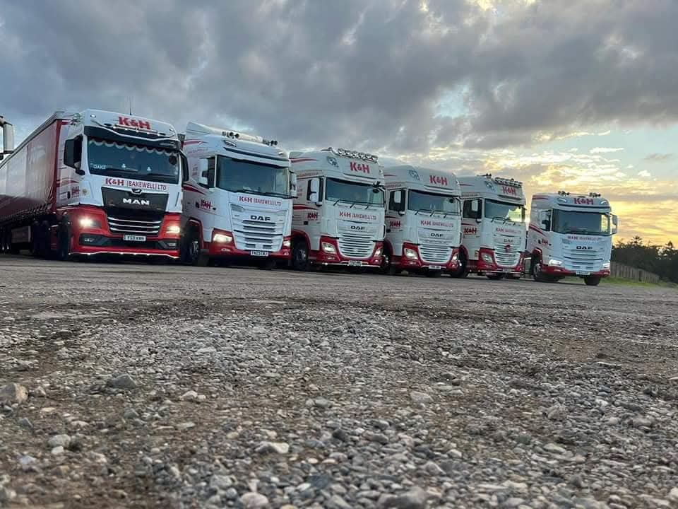 K&H (Bakewell) Limited line-up of trucks